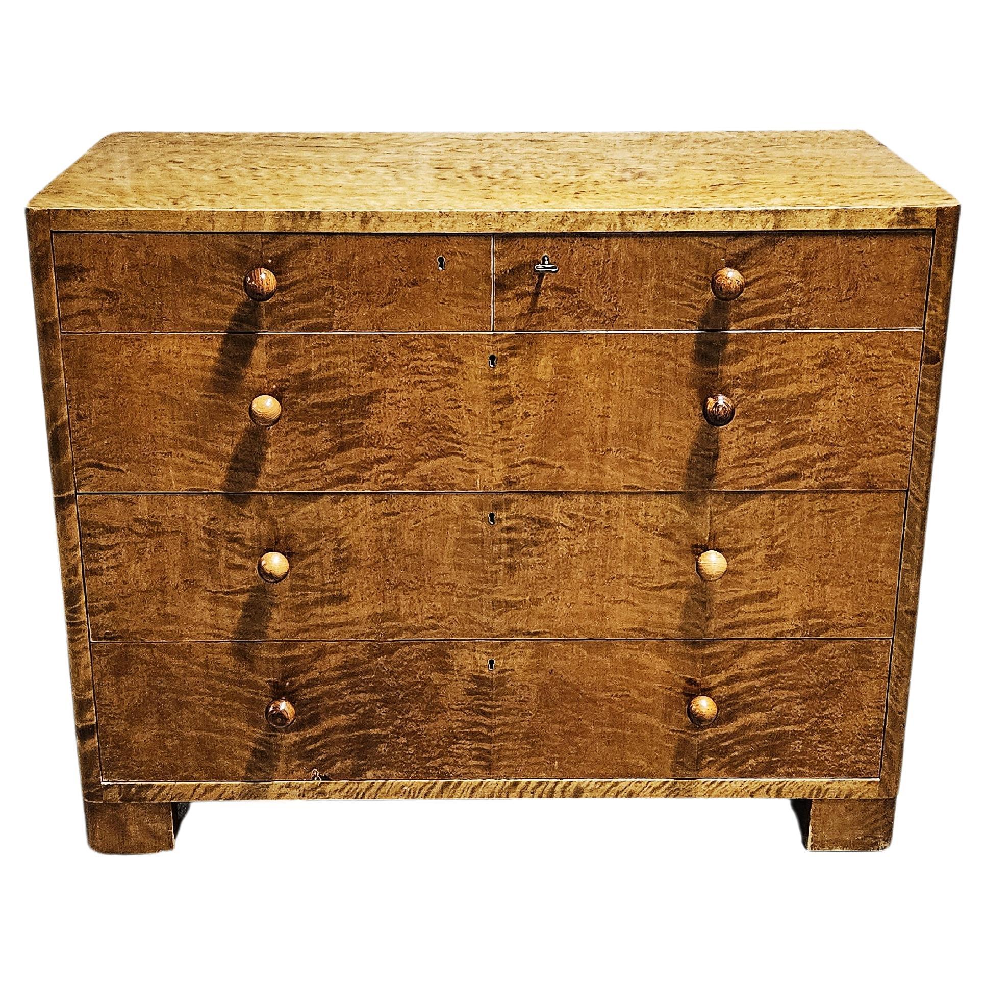 Axel Larsson functionalist chest of drawers, Bodafors, Sweden, 1930s