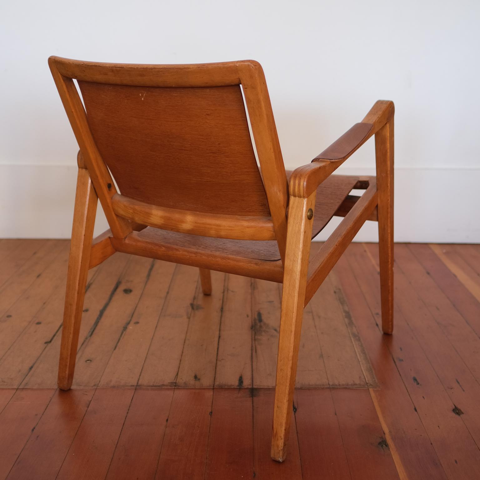 Mid-20th Century Axel Larsson Lounge Chair, Sweden, 1948 For Sale