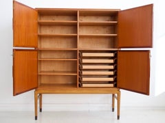 Axel Larsson Mahogany Cabinet with Four Frontal Doors by Bodafors
