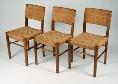 Axel Larsson, set of three chairs, model 905, 1930s