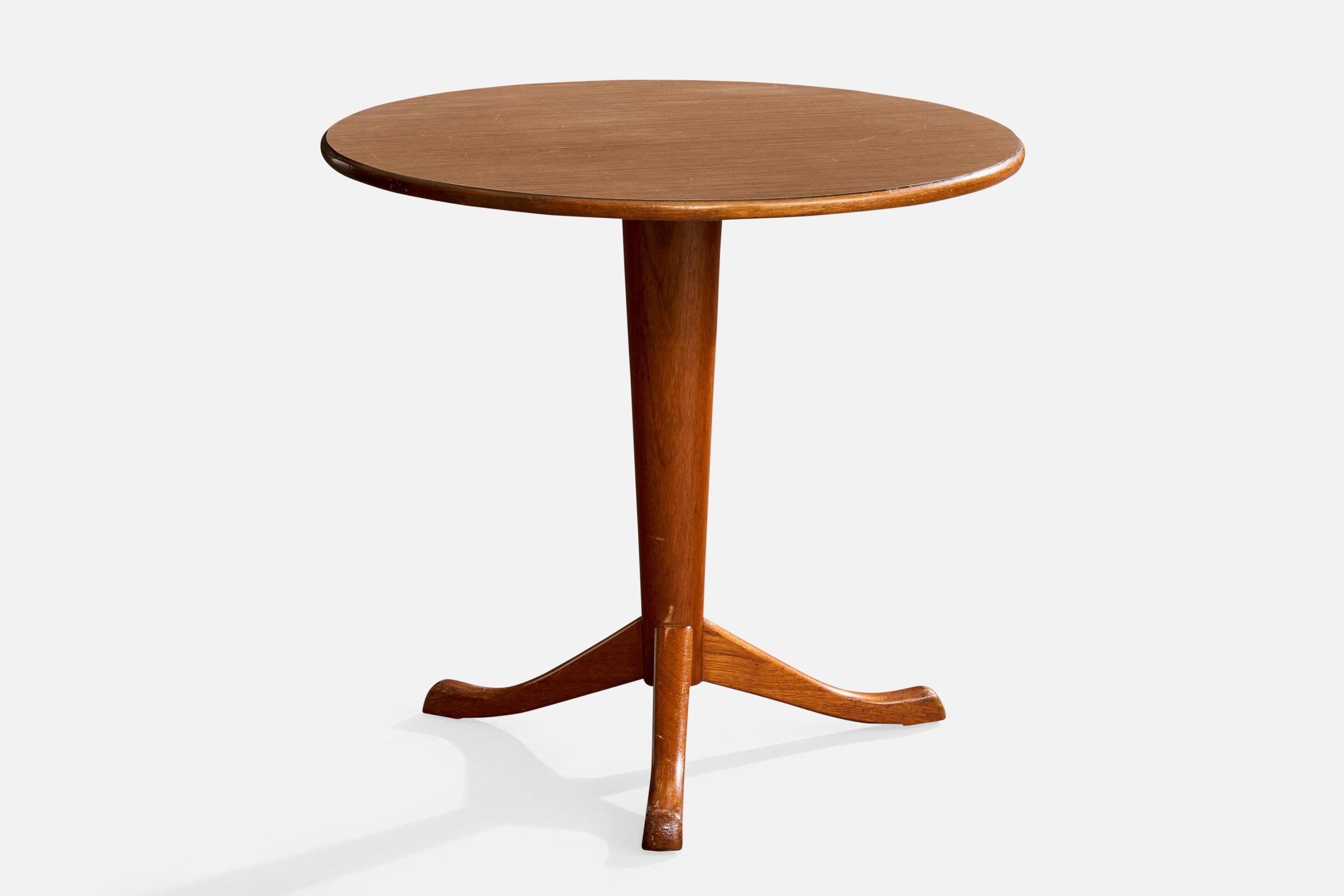 Scandinave moderne Axel Larsson, Side Table, Wood, Sweden, 1940s en vente