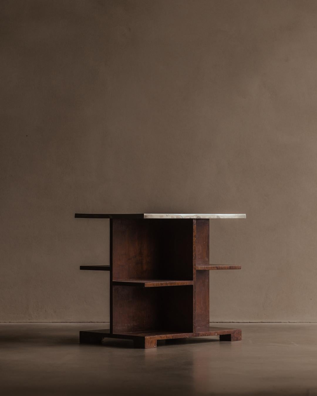 Axel Larsson - Smoker’s Table with Metal Top For Sale 1