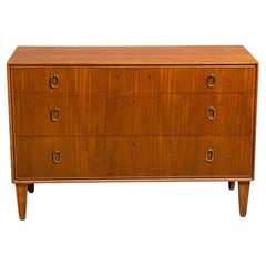 Axel Larsson, Swedish Modern, Chest of Drawers, Mahogany Veneer, Sweden, 1940s