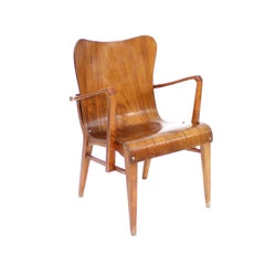 Axel Larsson, poltrona in teak per Svängsta Stilmöbler, anni '50