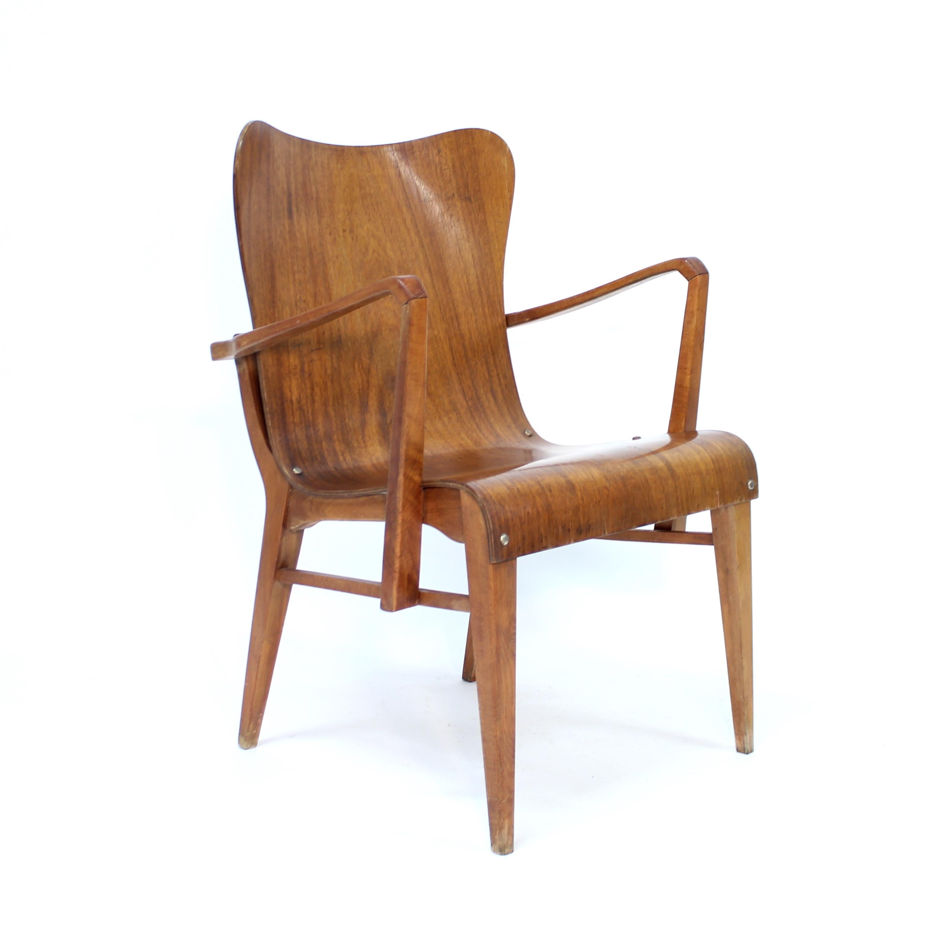 Scandinavian Modern Axel Larsson, teak armchair for Svängsta Stilmöbler, 1950s For Sale