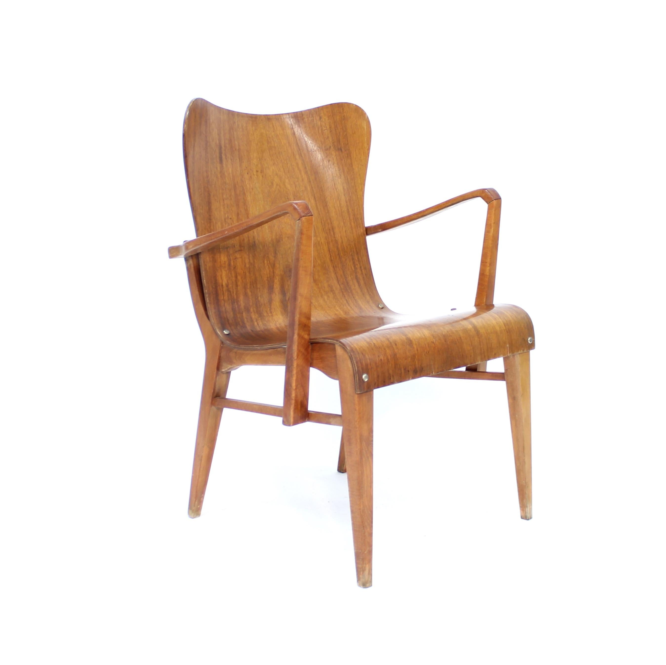 Swedish Axel Larsson, teak armchair for Svängsta Stilmöbler, 1950s For Sale