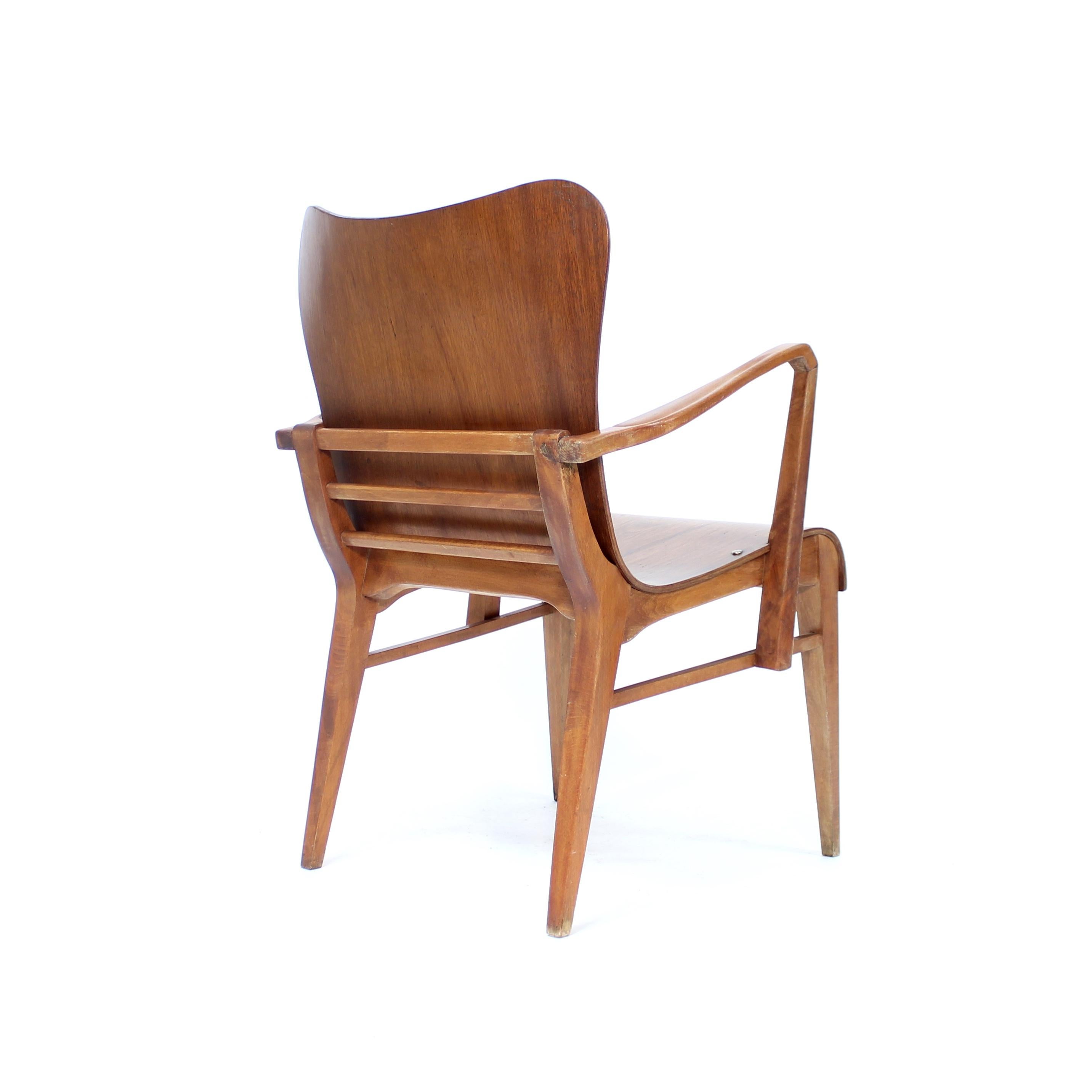 Beech Axel Larsson, teak armchair for Svängsta Stilmöbler, 1950s For Sale