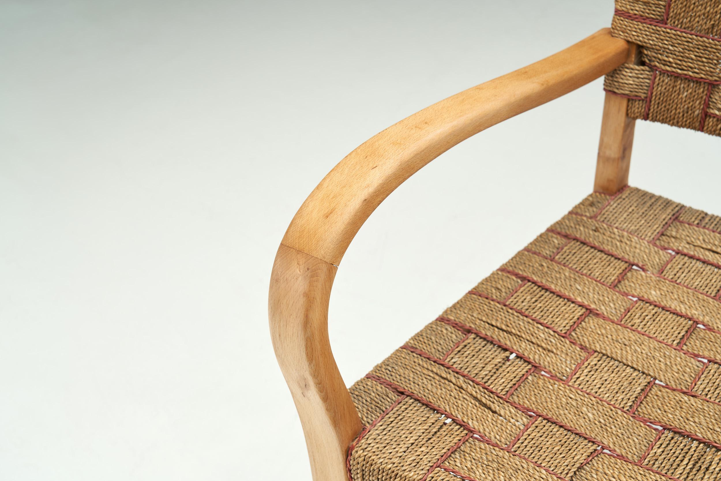 Axel Larsson Twisted Cord Armchair for SMF Bodafors, Sweden 1930s 2