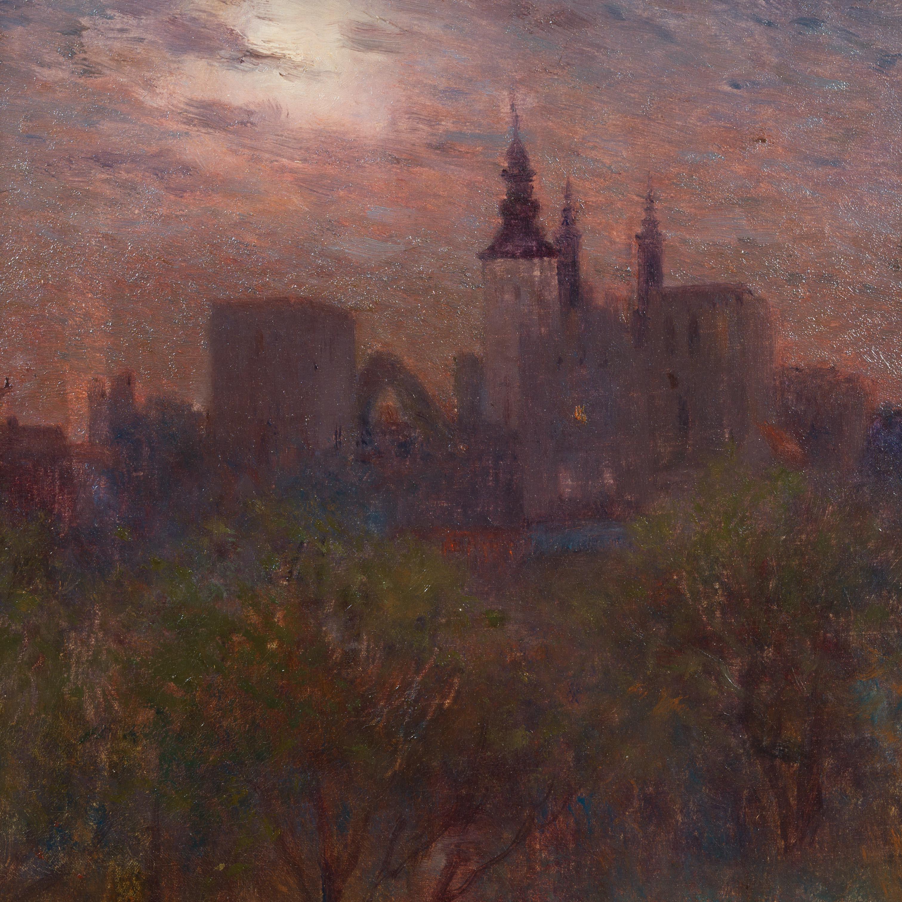 Evening Sun, View of Visby, c. 1896 For Sale 1
