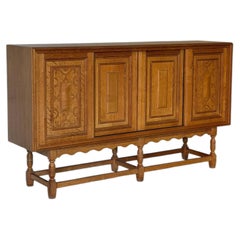 Axel O. Rock Sideboard Credenza Oak Danish Mid-Century Modern 1962