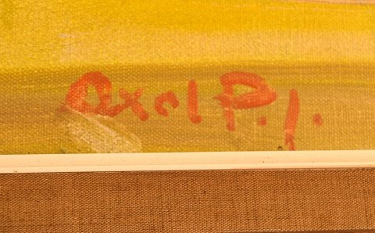 Axel P. Jensen, Landscape. Oil on Canvas In Good Condition In København, Copenhagen