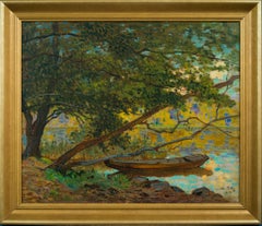 Rowboat Beneath the Trees, Ruderboot, 1918