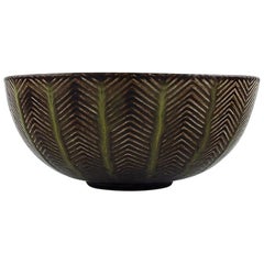 Axel Salto for Royal Copenhagen, Bowl of Glazed Stoneware