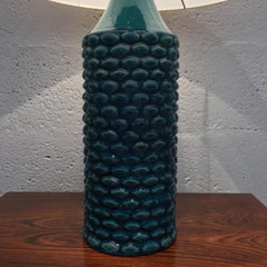 Axel Salto, a Royal Copenhagen Stoneware Table Lamp in Celadon Bllue, circa 1969