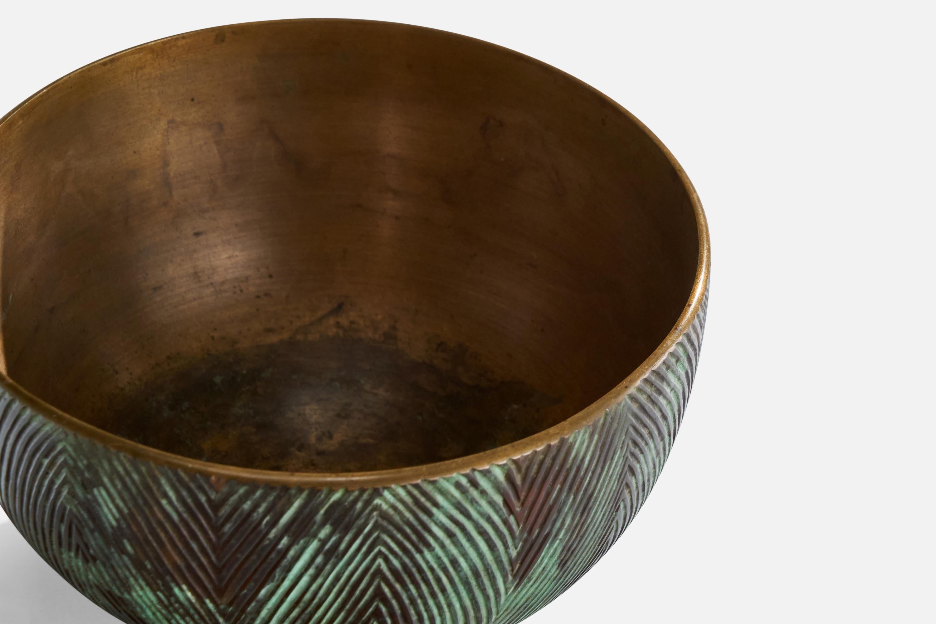 Mid-20th Century Axel Salto, Bowl, Bronze, Denmark, 1950