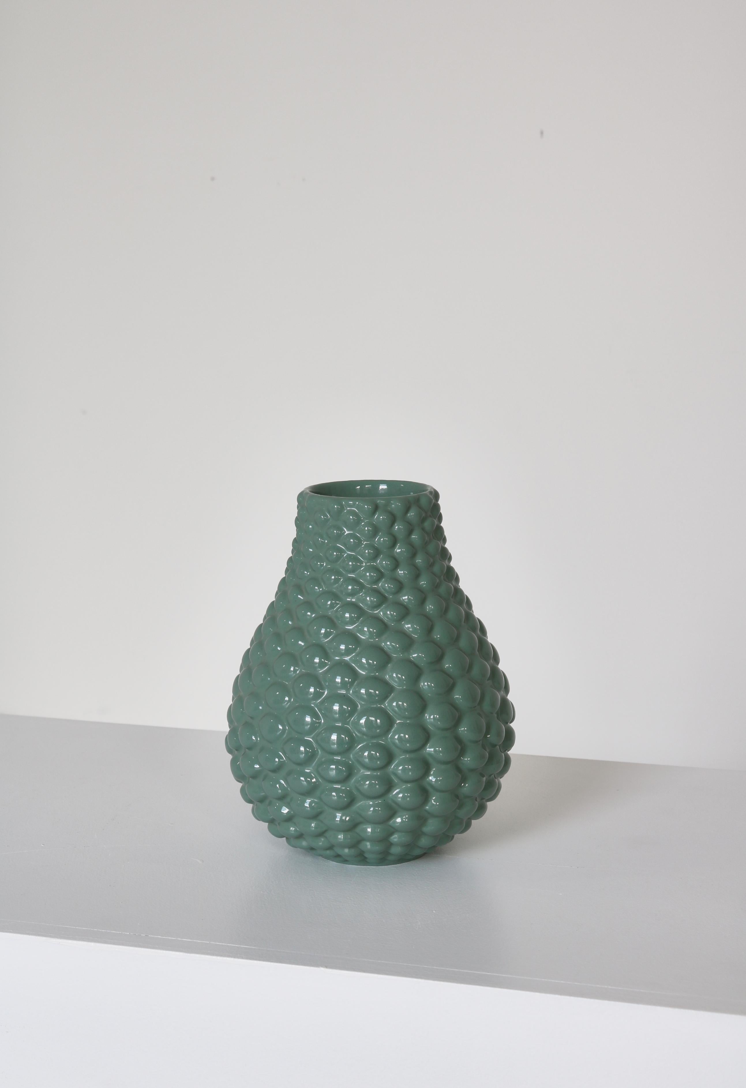 Mid-20th Century Axel Salto Budded Stoneware Vase Celadon Glazing 