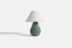 Axel Salto, Tischlampe im „Budding“-Stil, Steingut, P. Ipsen Enke, Dänemark um 1945