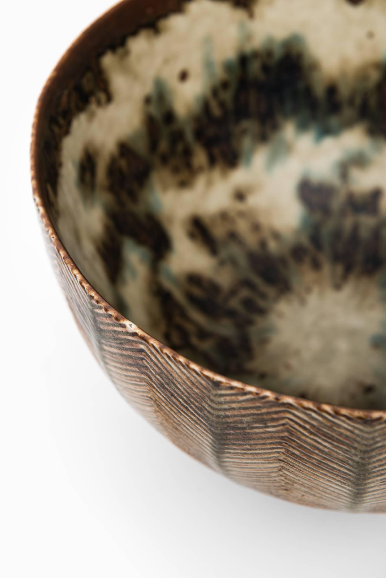 Stoneware Axel Salto Ceramic Bowl Nr 20716 by Royal Copenhagen in Denmark