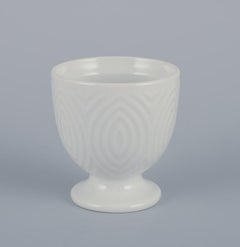 Axel Salto for Royal Copenhagen. Four egg cups in white porcelain.