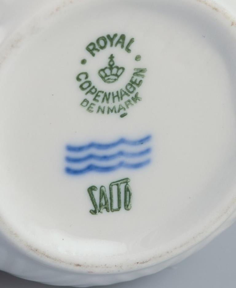 Danese Axel Salto per Royal Copenhagen. Vasetto di senape e piccola ciotola in porcellana. in vendita