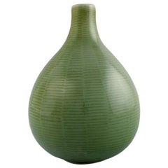 Axel Salto for Royal Copenhagen, Onion Shaped Stoneware Vase, 1940s