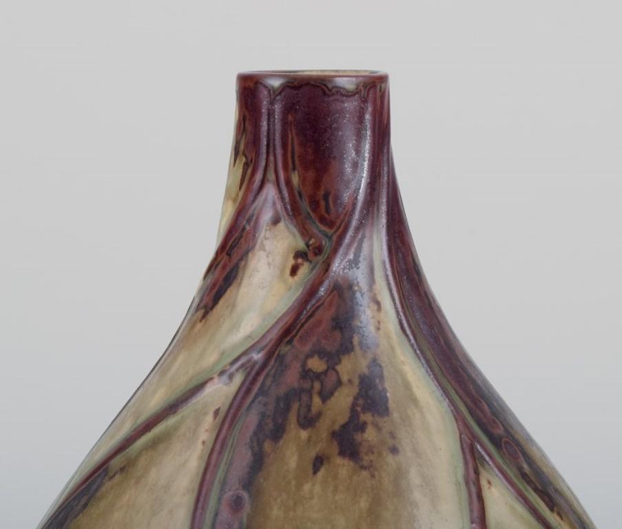 Danese Axel Salto per Royal Copenhagen. Vaso a forma di cipolla in gres con smalto Sung An. in vendita