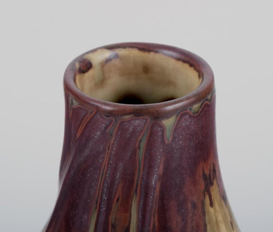 Ceramica Axel Salto per Royal Copenhagen. Vaso a forma di cipolla in gres con smalto Sung An. in vendita