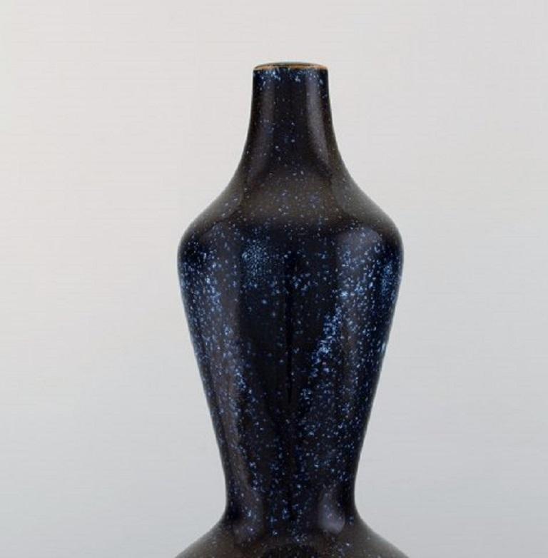 Ceramic Axel Salto for Royal Copenhagen, Rare Colossal Triple Gourd-Shaped Vase, 1940s