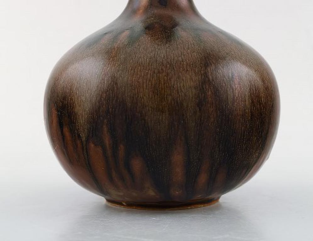 Mid-20th Century Axel Salto for Royal Copenhagen, Vase in Glazed Stoneware, Beautiful Glaze