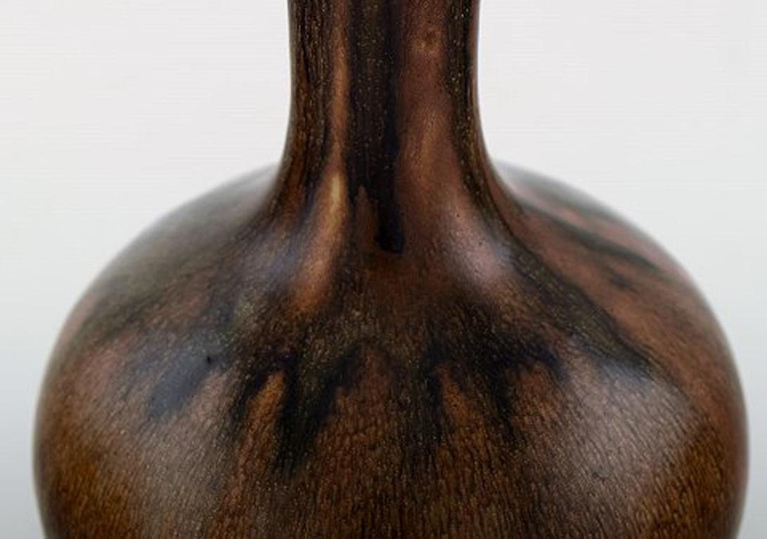 Ceramic Axel Salto for Royal Copenhagen, Vase in Glazed Stoneware, Beautiful Glaze