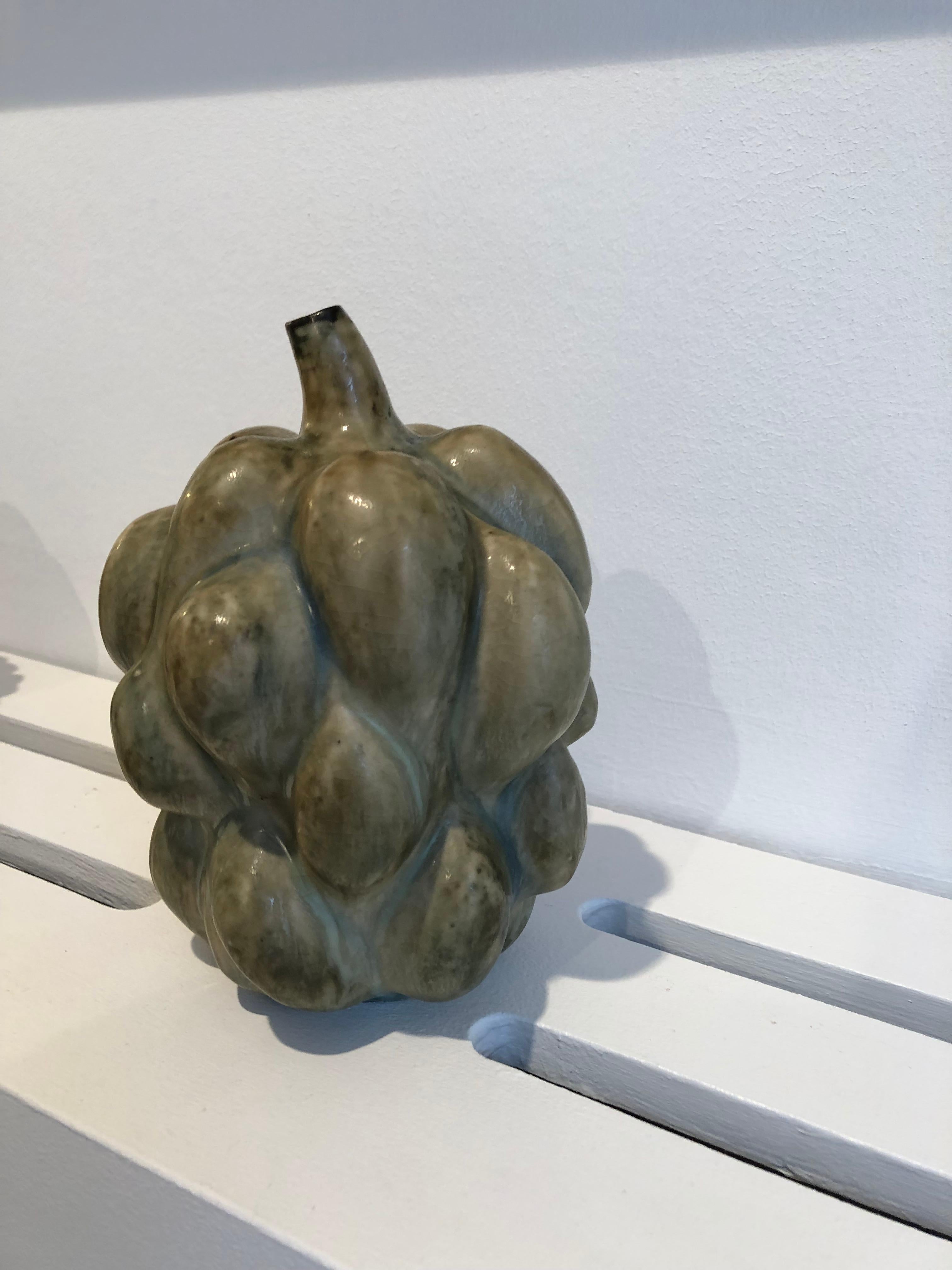 Axel Salto 'Fruit Form' Vase in Sung Glaze for Royal Copenhagen, 1946 4