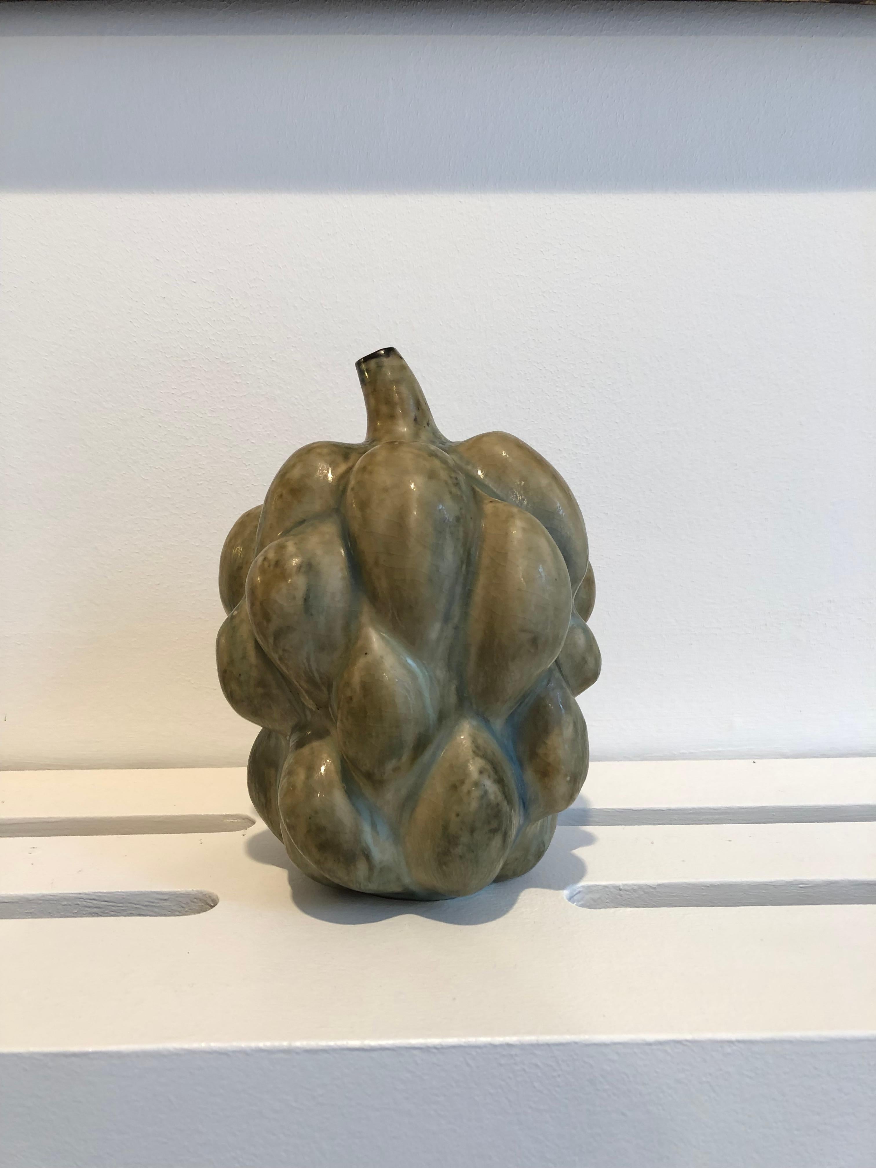 Axel Salto 'Fruit Form' Vase in Sung Glaze for Royal Copenhagen, 1946 5