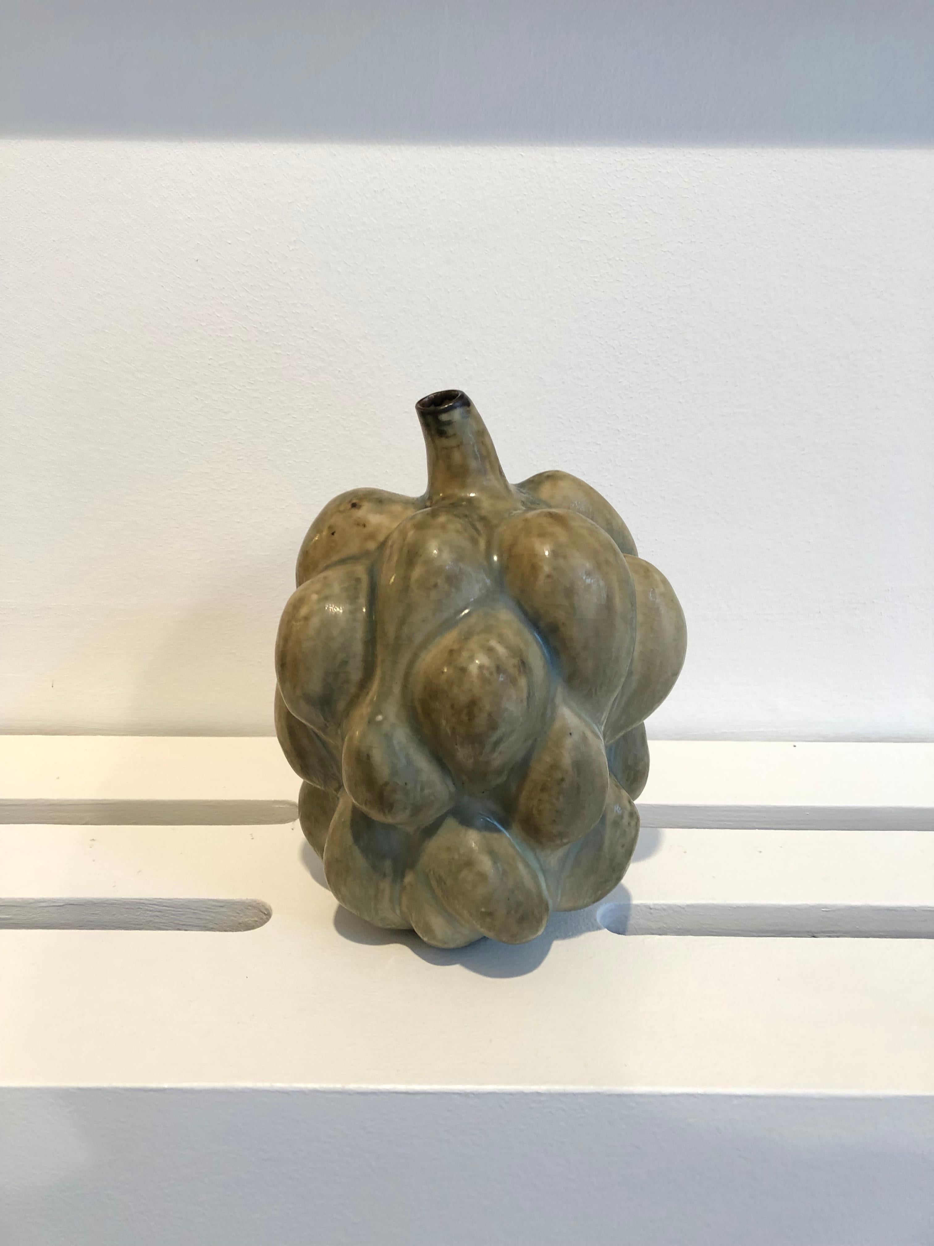 Axel Salto 'Fruit Form' Vase in Sung Glaze for Royal Copenhagen, 1946 2