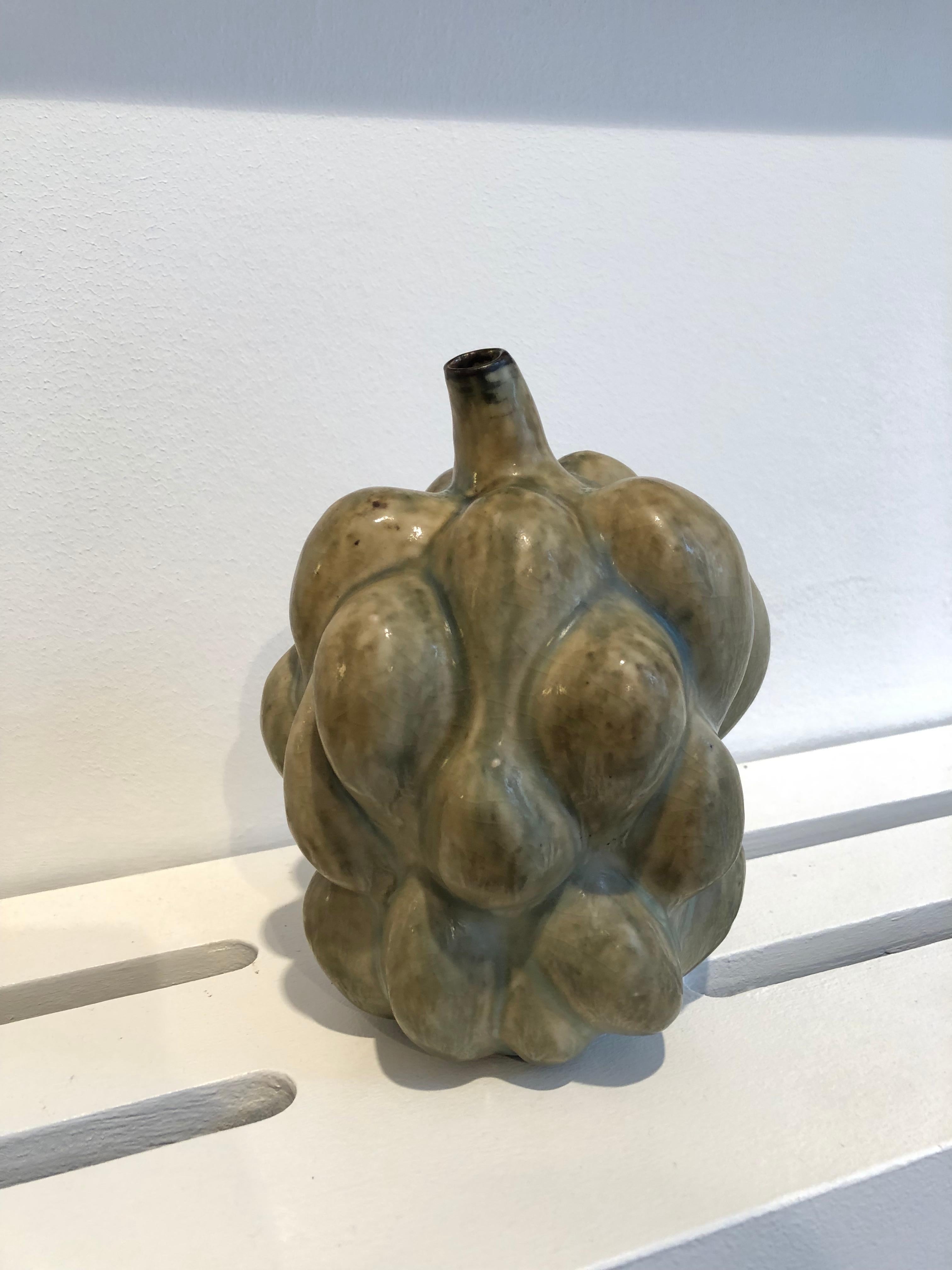 Axel Salto 'Fruit Form' Vase in Sung Glaze for Royal Copenhagen, 1946 3
