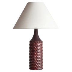 Axel Salto Large Table Lamp in Oxblood Glaze from Royal Copenhagen, 1958
