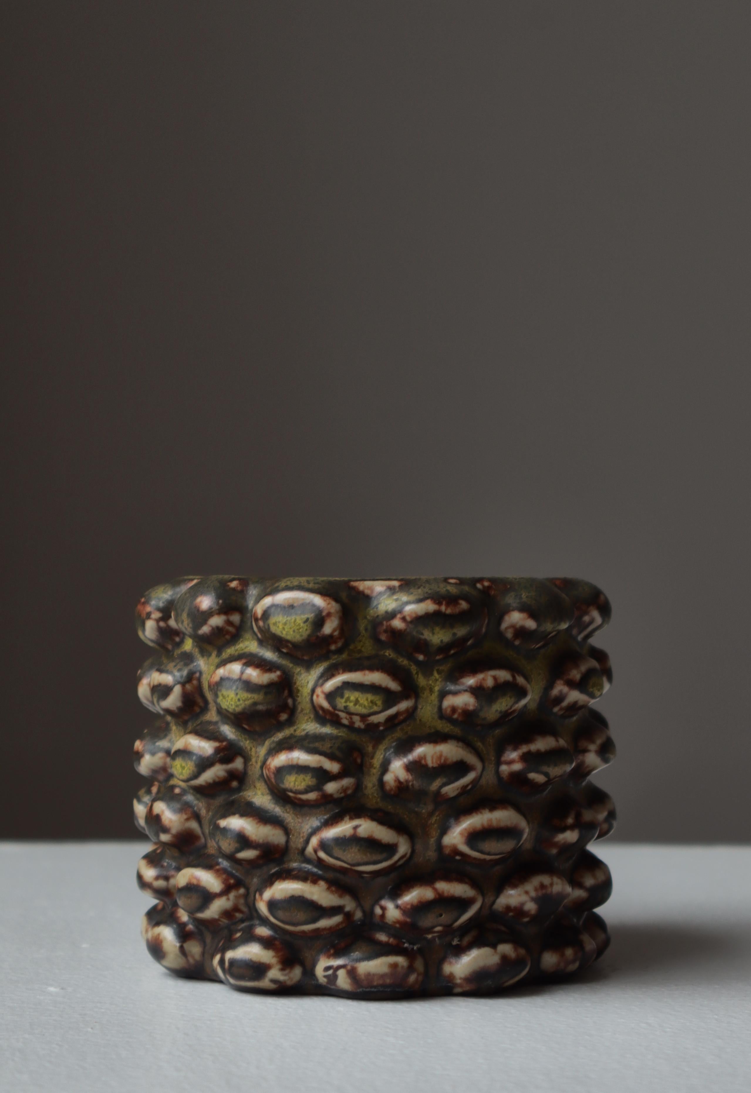 Metà XX secolo Tazza in gres The Modern Scandinavian n. 20702 Smalto Solfatara, 1944 in vendita