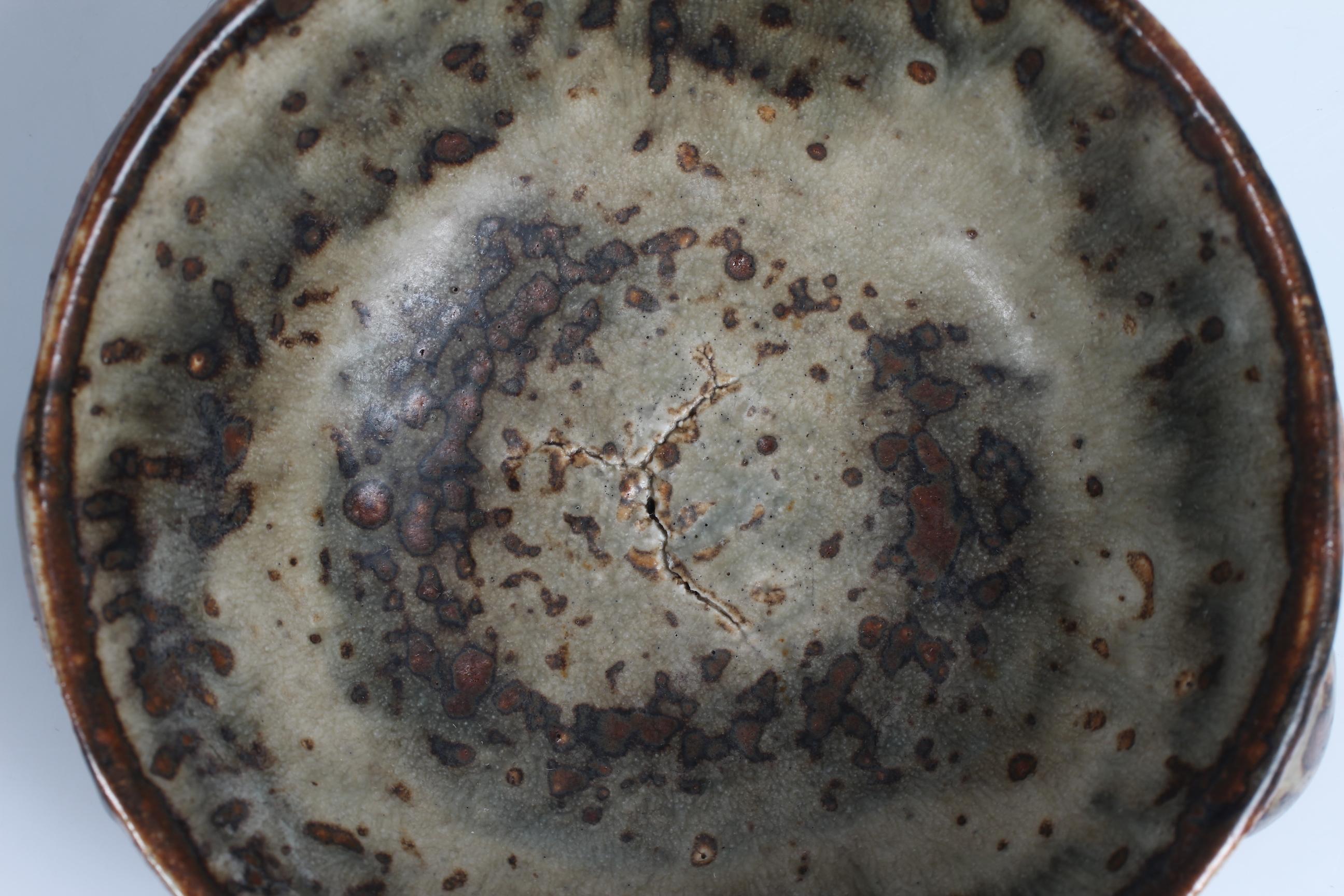 Axel Salto Stoneware Bowl with Nature Relief + Sung Glaze Denmark Mid-Century 2