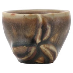 Axel Salto Stoneware Ceramic Mid Century Bowl Vase by Royal Copenhagen, 1940s