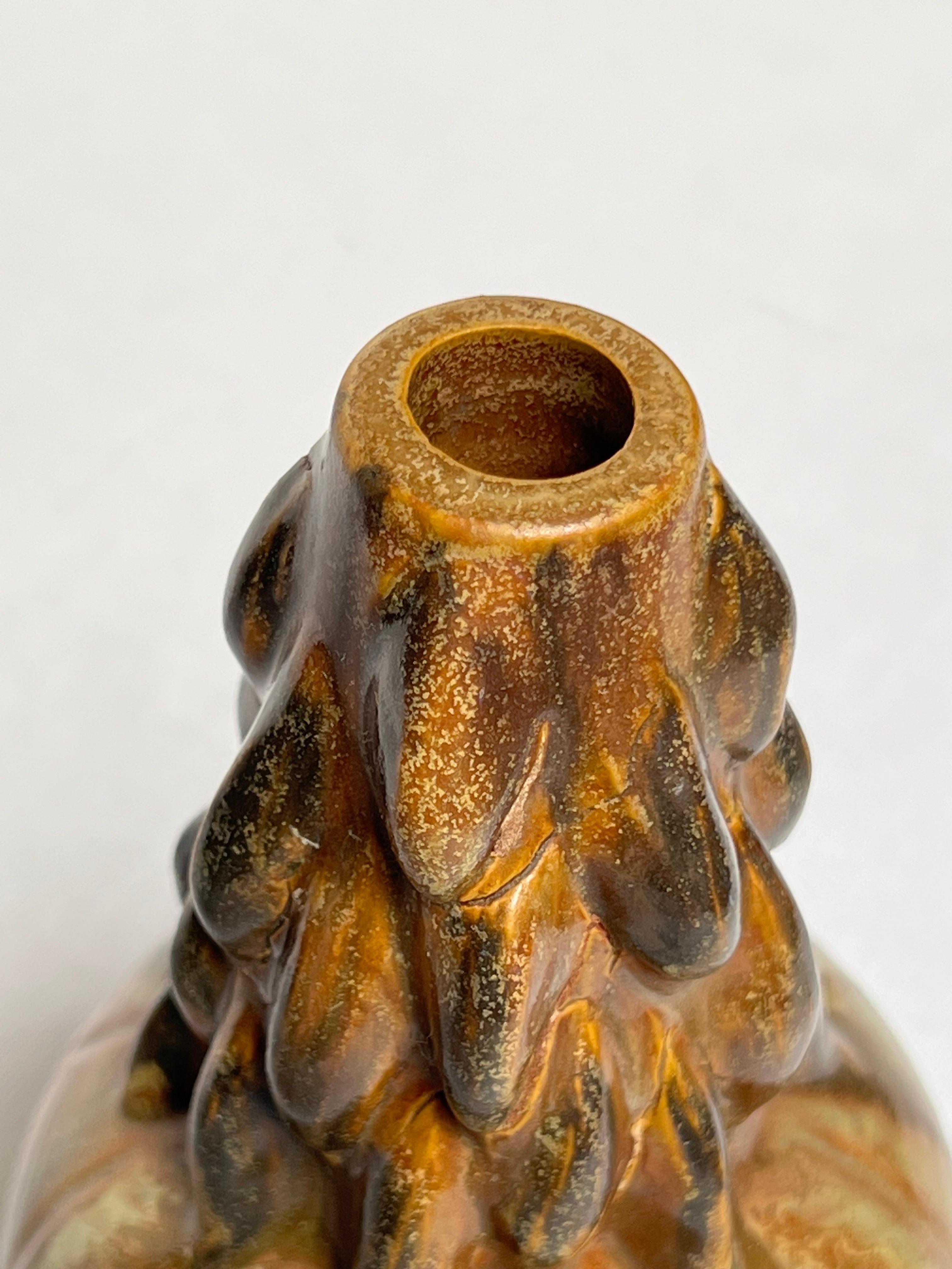 Einzigartige dänische Vase von Axel Salto, nach Salto. Königlich Kopenhagen (20. Jahrhundert) im Angebot