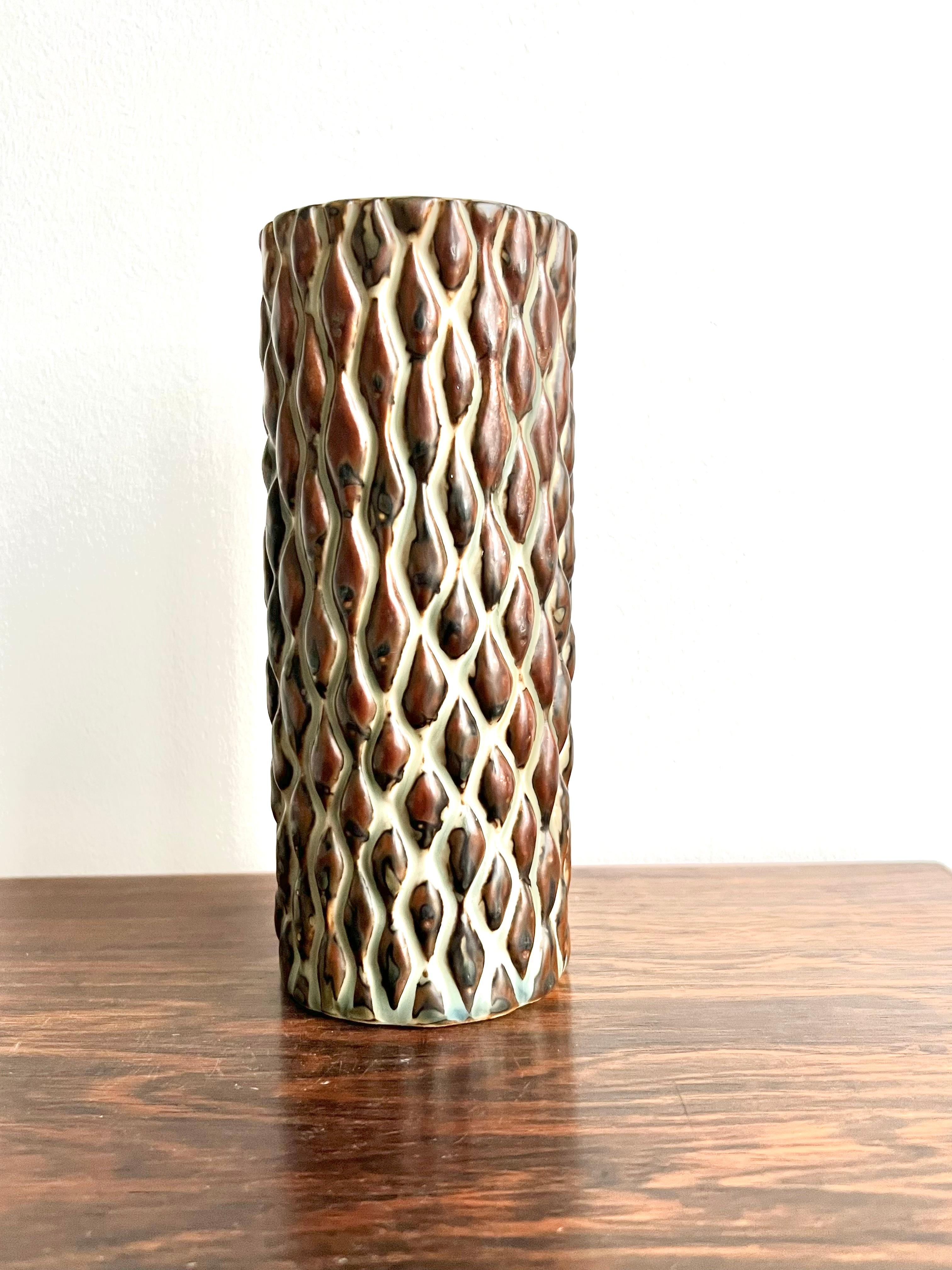 Scandinavian Modern Axel Salto Vase for Royal Copenhagen, in His Pebbled Style, Produced 1970’s