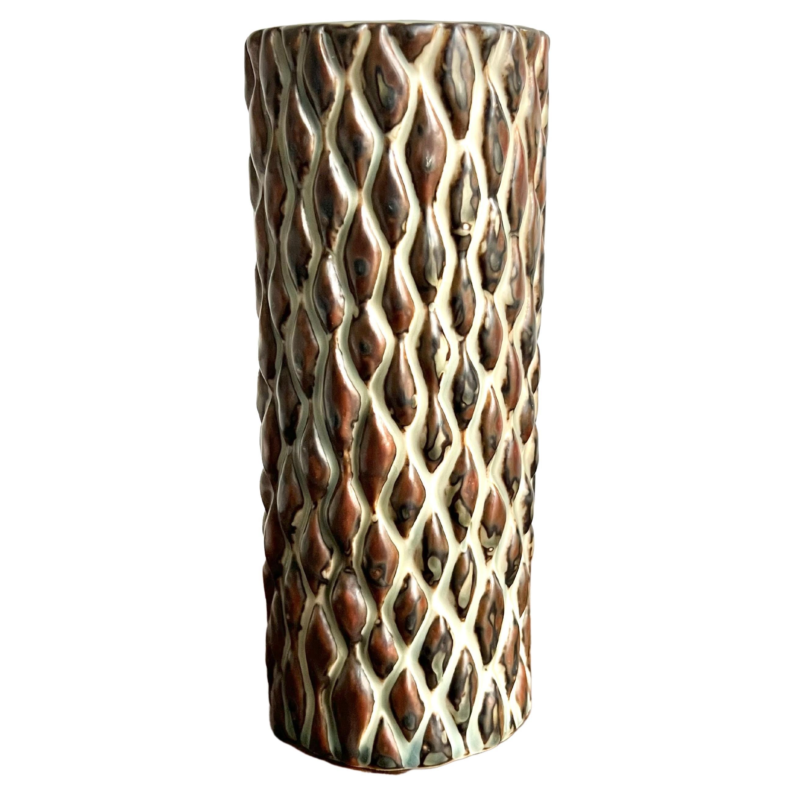 Axel Salto Vase for Royal Copenhagen, in His Pebbled Style, Produced 1970’s