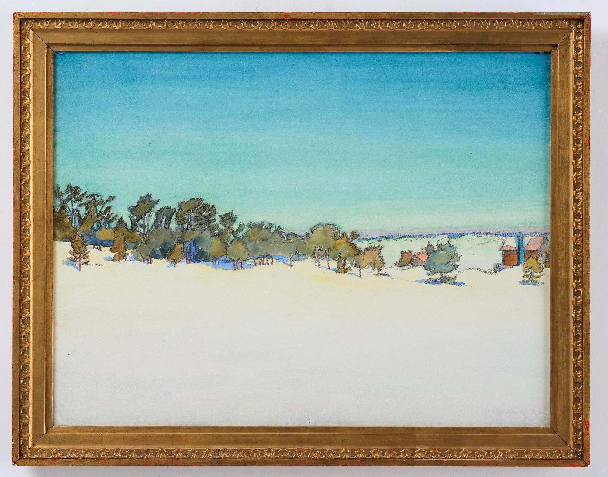 Sandhamn, schwedische Archipelago-Winterlandschaft im Angebot 5
