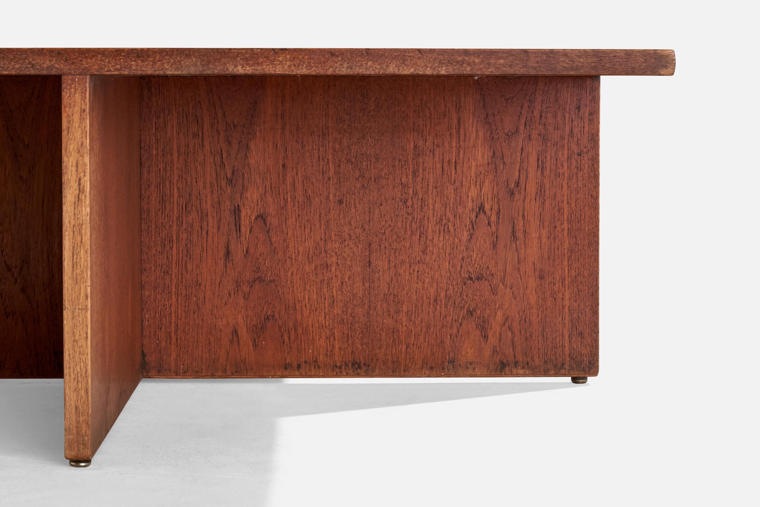 Axel Thygesen, Table basse, teck, ébène, Danemark, 1958 Bon état - En vente à High Point, NC