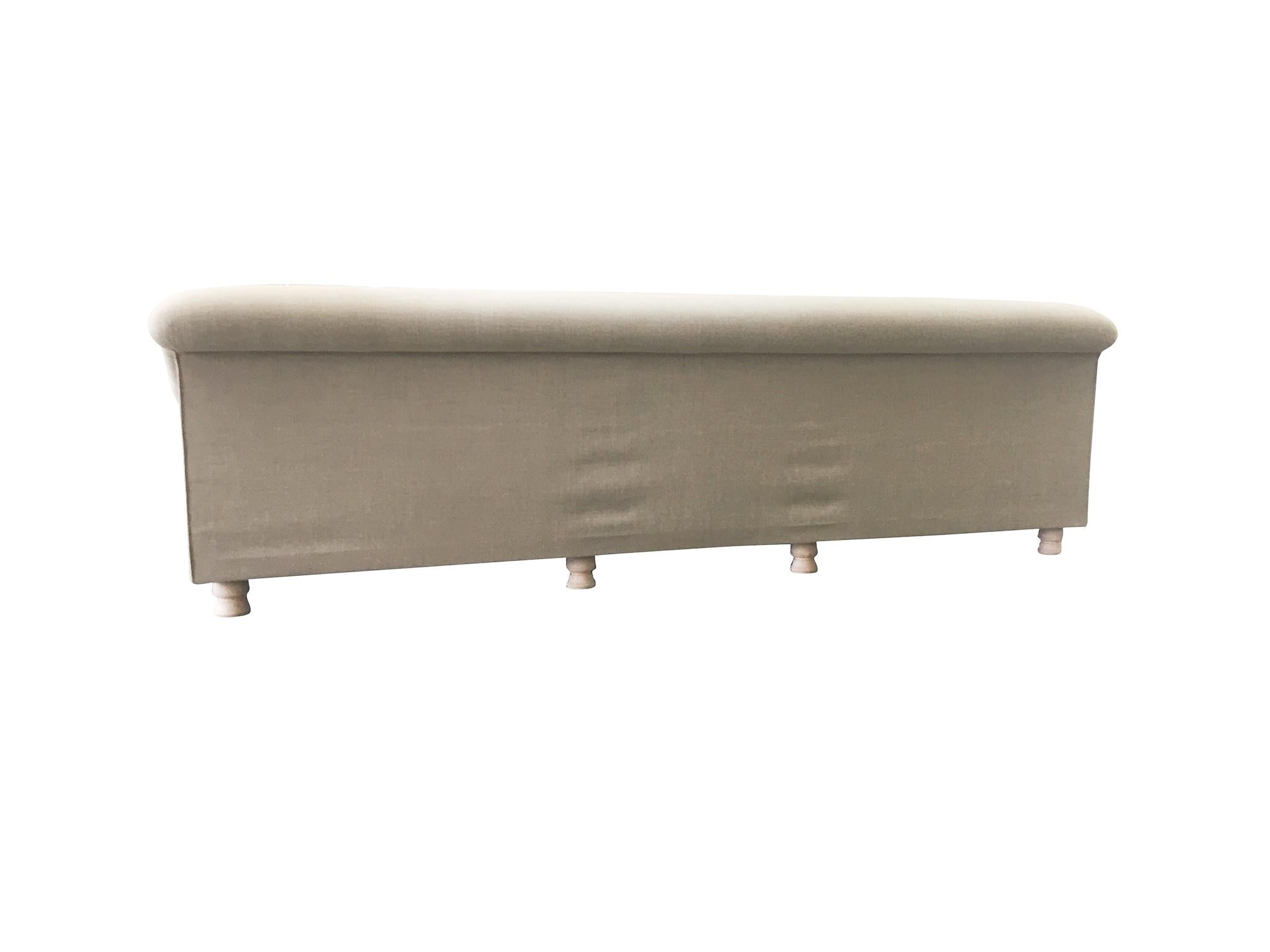 Axel Vervoordt Custom Sofa in Belgian Linen 1