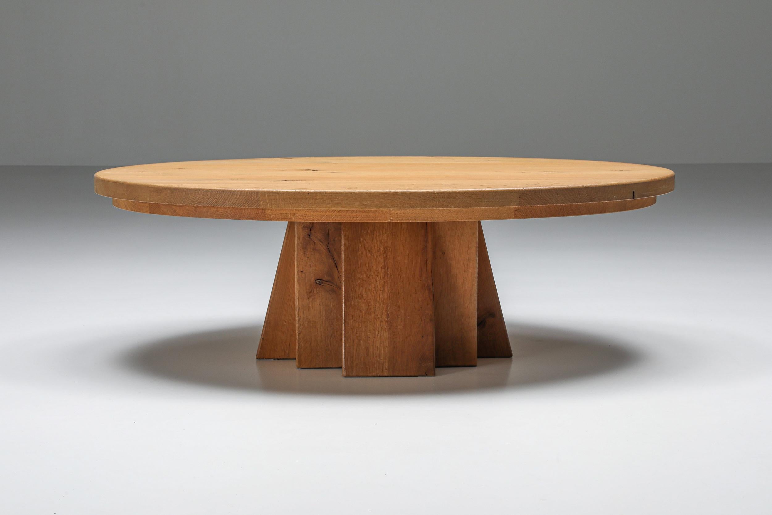Coffee table; Salon table; Wooden side table; Minimalist; Rustic; Axel Vervoordt

Axel Vervoordt style coffee table with a rustic twist. The legs of this table are made of layered pieces of wood, the touch of a craftsman. Would fit well in a