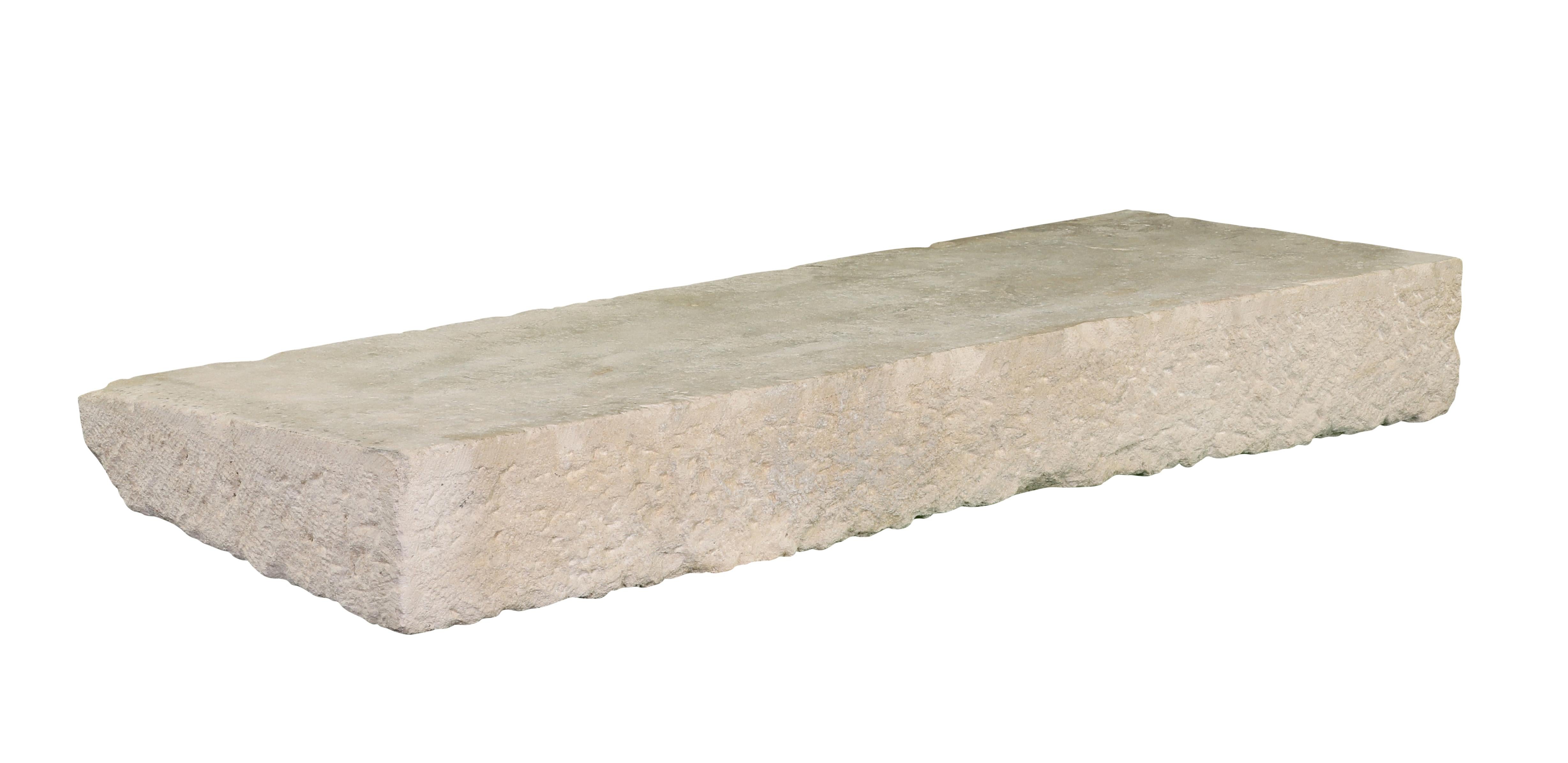 Axel-Vervoordt Style Fireplace Base In Off-White French Limestone For Sale 3