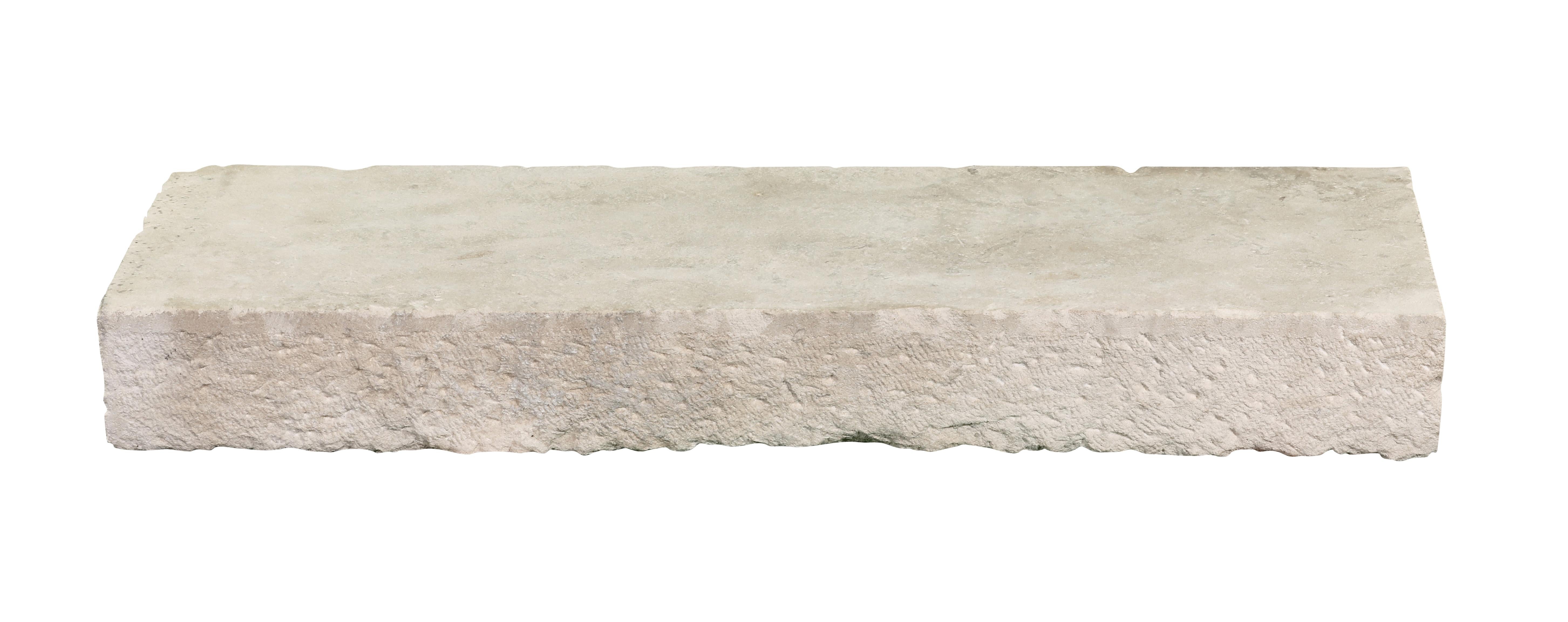 Axel-Vervoordt Style Fireplace Base In Off-White French Limestone For Sale 7