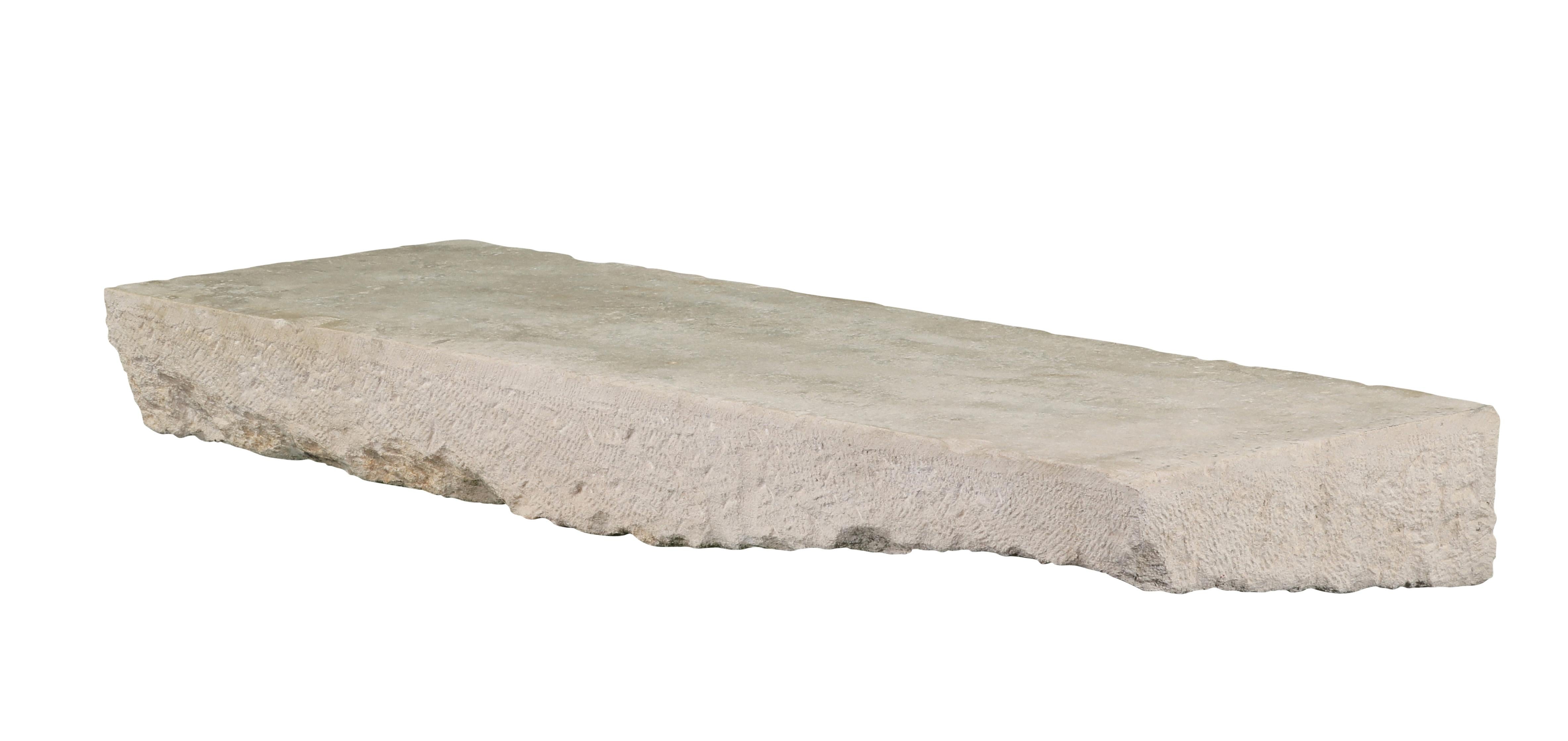 Axel-Vervoordt Style Fireplace Base In Off-White French Limestone For Sale 1