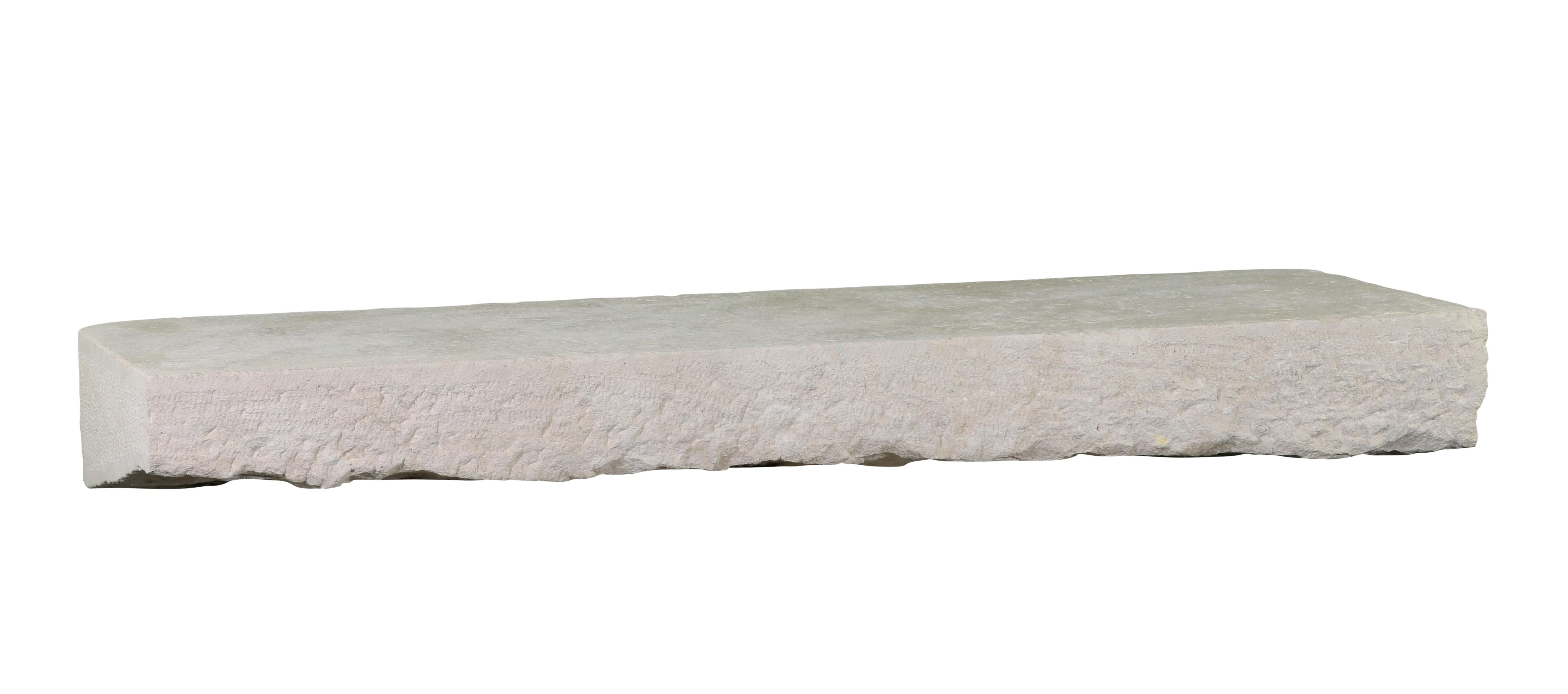 Axel-Vervoordt Style Fireplace Base Stone In Off-White French Limestone 4