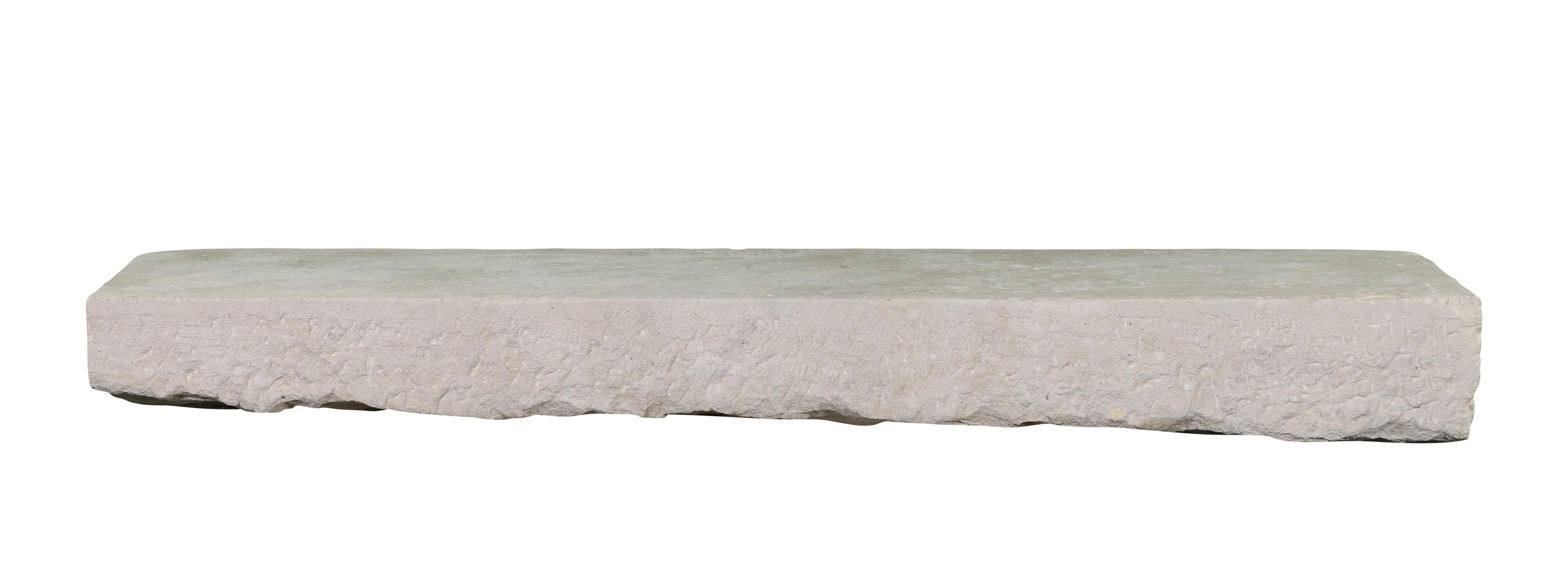 Axel-Vervoordt Style Fireplace Base Stone In Off-White French Limestone 5
